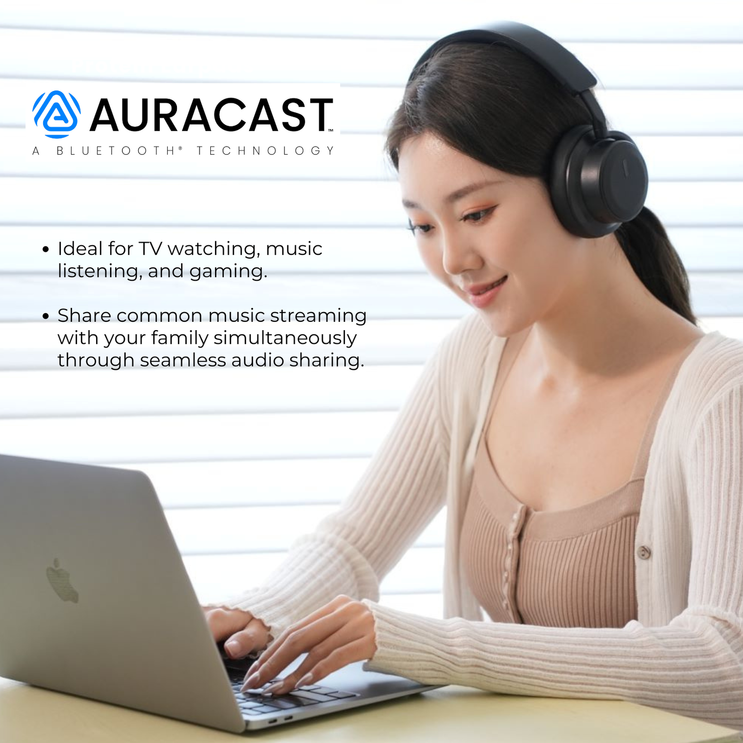 EchoBeatz™ 主動降噪Auracast™ 無線耳機 (配發射器)